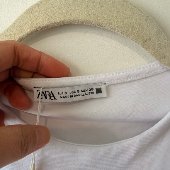 NWT Zara Classic White  Cropped Tank Top - Picture 4 of 9